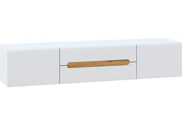 Тумба ТВ Бьянко New 180 белый/дуб аппалачи
