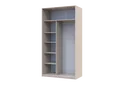 Шкаф купе Сити Лайт 2 Зеркала 120х60х225