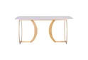 Стол Alexis gold/ceramics Lasa bianco