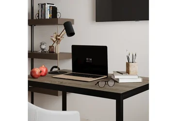 Стіл письмовий Brevity Loft mid Дуб вінтаж оксид/Чорний метал