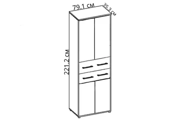 Пенал REG 4D2S/220 Офис Лайн