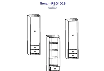 Пенал Коен REG1D2S