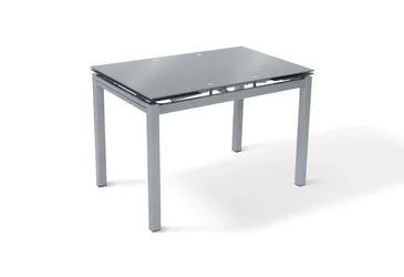 Стол Венди XS-1025 80-130х65 серый/стекло