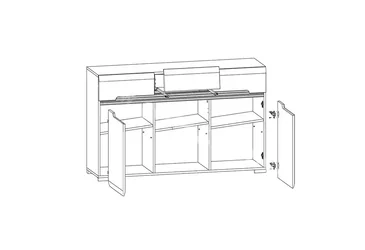Комод KOM3D3S/8/15 Ацтека