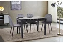 Стол Венди XS-1025 80-130х65 черный/стекло