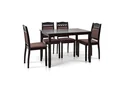 Набір стіл та 4 стільці Бродвей венге шоколад