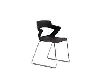 Стілець ZENITH plast black CFS