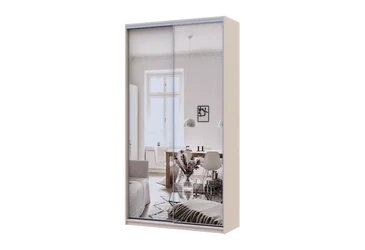 Шкаф купе Сити Лайт 2 Зеркала 120х45х225