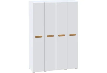 Шкаф Бьянко New 4Д 150 белый/дуб аппалачи