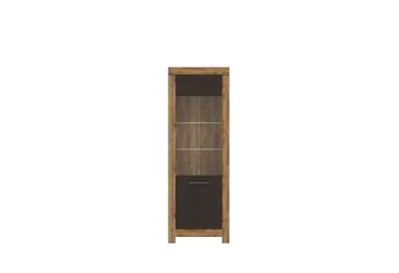 Витрина Белен REG1W Дуб травиата/Дуб болотный коричневый