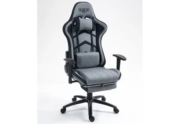 Кресло VR Racer Textile Craft серый / черный