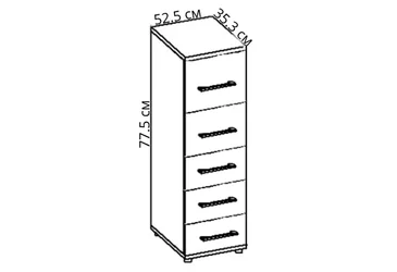 Комод 4s/53/77 Офіс Лайн