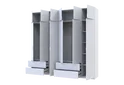 Шафа Лукас Біла 3 плюс 3 ДСП 255 см