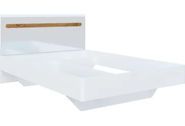Кровать Бьянко New 140x200 белый/дуб аппалачи