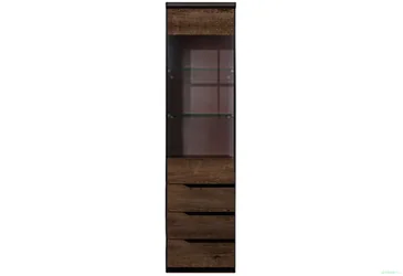 Витрина без подсветки REG1W3SL/P Джули венге магия - дуб конкордия