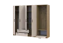 Шафа Ронді Дуб Артизан/Кашемір 4 ДСП 220х52х195