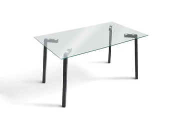 Стол Бетти XS-1087 140х80 черный/стекло