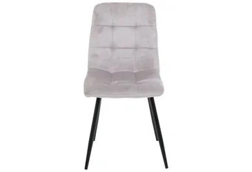 Стул Cherry-C черный/вельвет cветло-серый