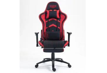 Кресло VR Racer Textile Craft черный/красный