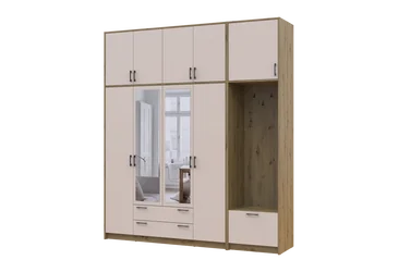 Шафа Ронді Дуб Артизан/Кашемір 4 ДСП 220х52х260