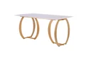 Стол Alexis gold/ceramics Lasa bianco