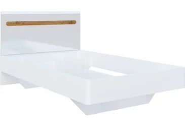 Кровать Бьянко New 120x200 белый/дуб аппалачи