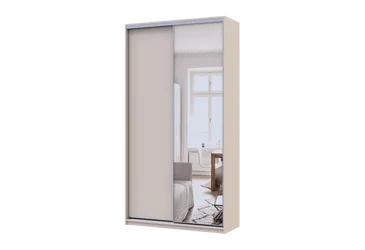 Шкаф купе Сити Лайт 1 ДСП - 1 зеркало 120х45х225