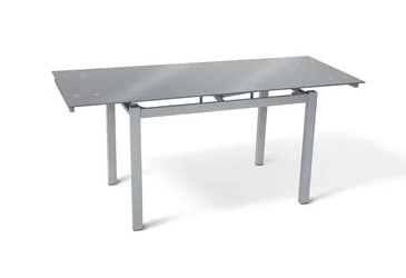 Стол Венди XS-1025 110-170х70 серый-стекло