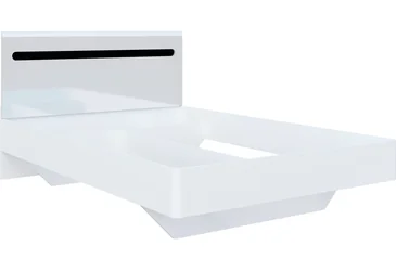 Кровать Бьянко New 140x200 белый/черный
