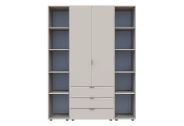 Комплект Гелар 2 ДСП з 2 етажерками Кашемір