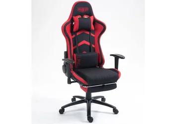 Кресло VR Racer Textile Craft черный/красный