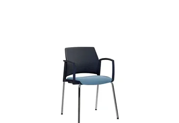 Стілець REWIND ARM PLAST PLUS COMBI BLACK 4L (BOX-2)