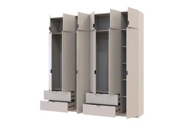 Шкаф Лукас Кашемир 3 плюс 3 ДСП 240 см