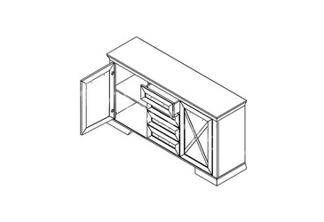 Комод Марсель KOM2D4S