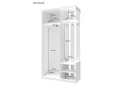 Прихожая City One Door Белый 110х45х210