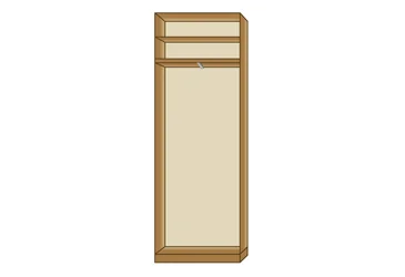 Шкаф двухдверный Дарья 0,8