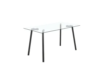 Стол Бетти XS-1087 140х80 черный/стекло