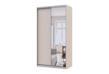 Шкаф купе Сити Лайт 1 ДСП - 1 зеркало 120х60х225