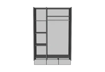 Шкаф гардеробный Камила 3ДЗ