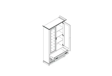Витрина Соната Нью 2D2S кашемир