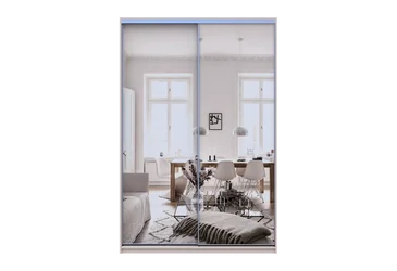 Шафа купе Сіті Лайт 2 Дзеркало 150х60х225
